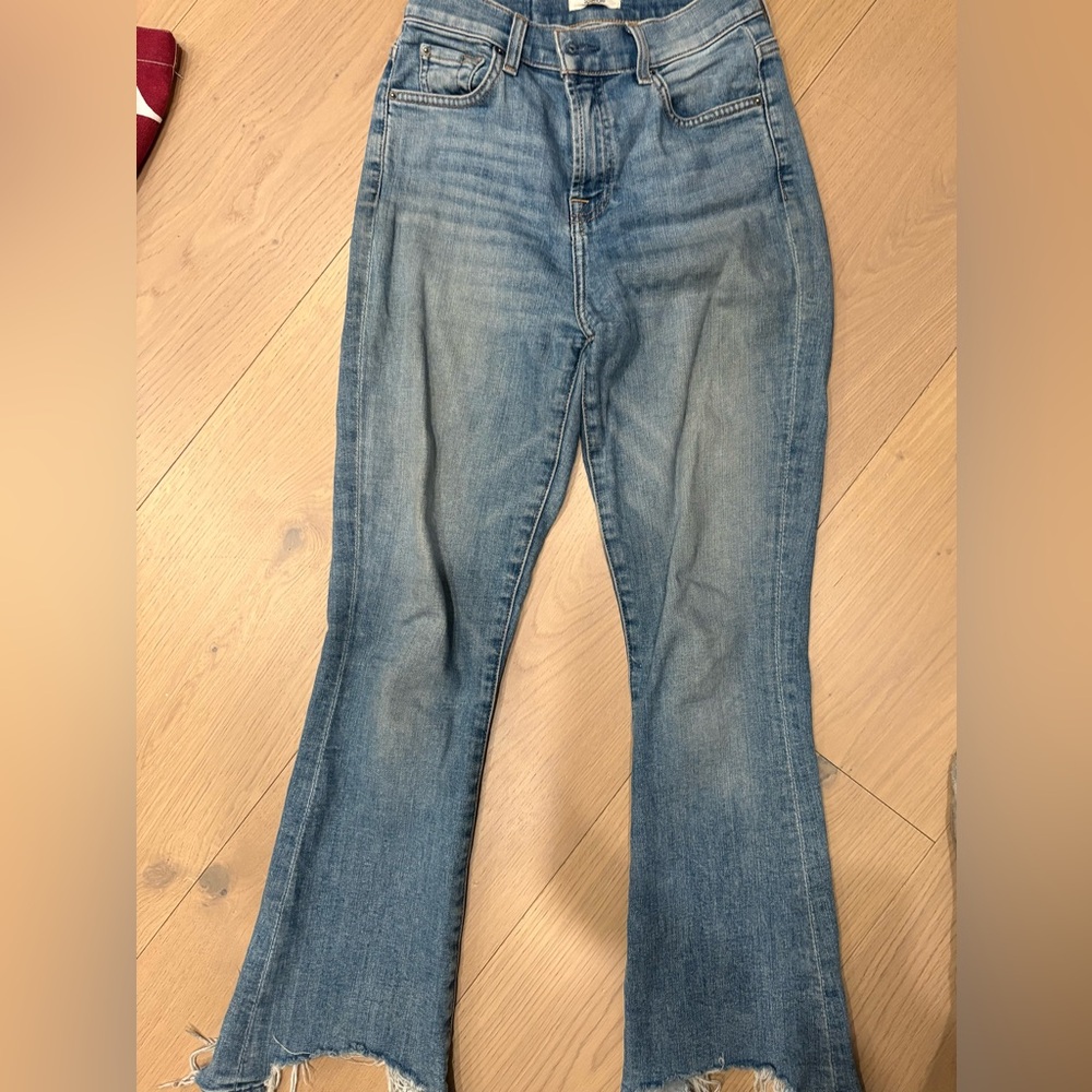 Splendid Light Blue High-Rise Flare Jeans